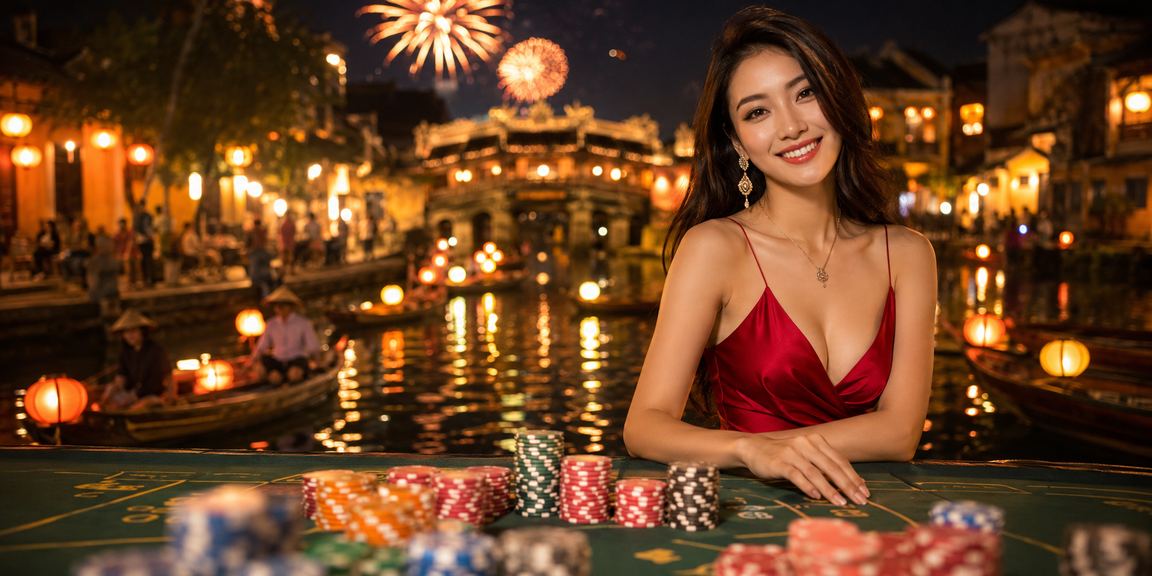 Người dùng Hội An tham gia cá cược tại chợ đêm phố cổ
